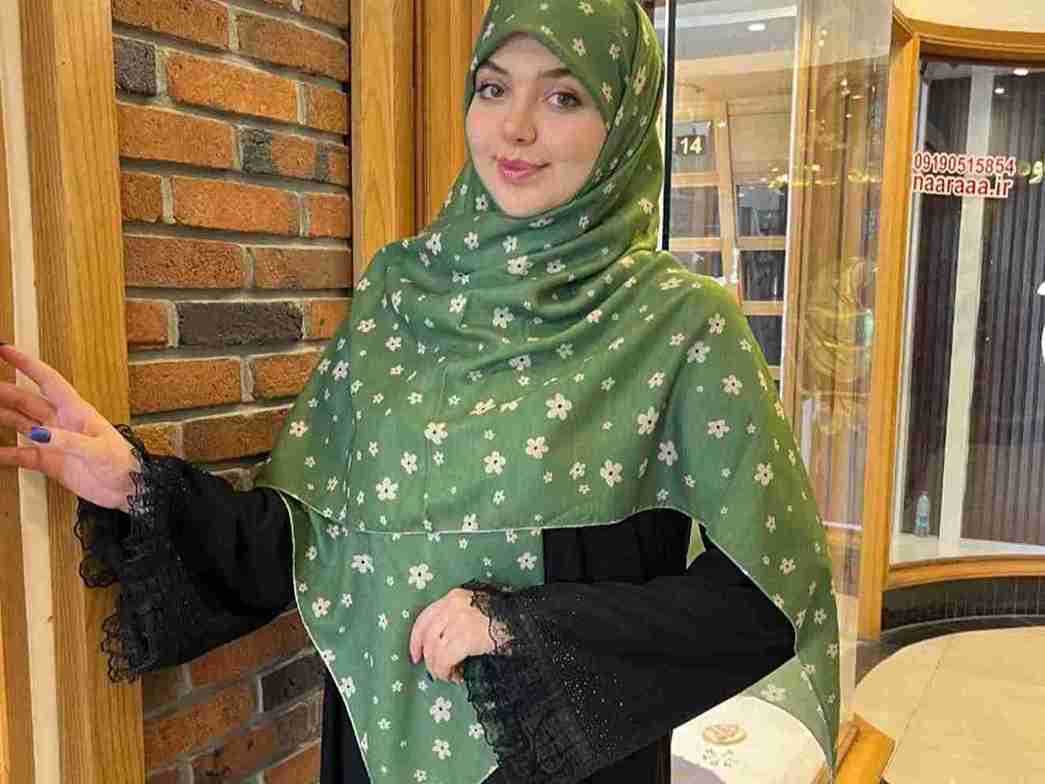 تصویر 3 از خرید عمده روسری نخی گلگلی + قیمت فروش استثنایی