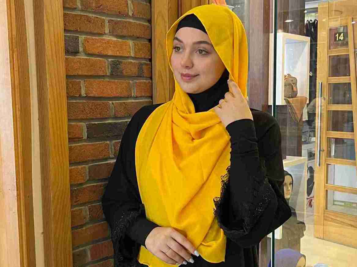 خرید شال کرپ حریر تک رنگ + قیمت عالی با کیفیت