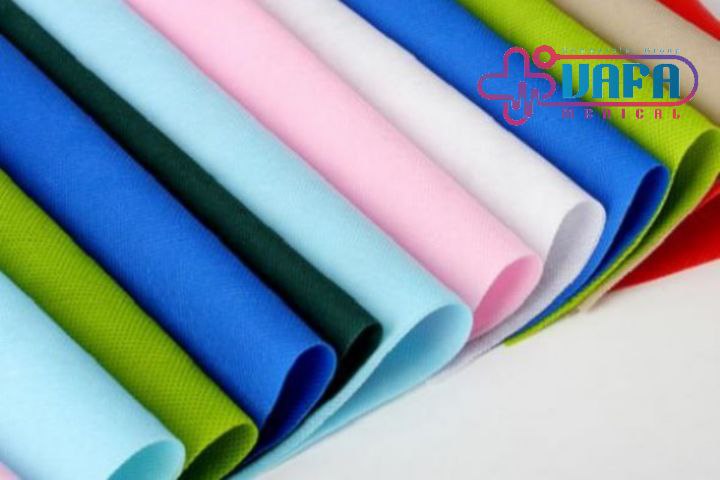 فروش عمده پارچه اسپان باند ۵۰ گرمی رنگی و سفید