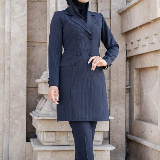 تصویر 2 از قیمت خرید مانتو شلوار ست بلند + فروش ویژه