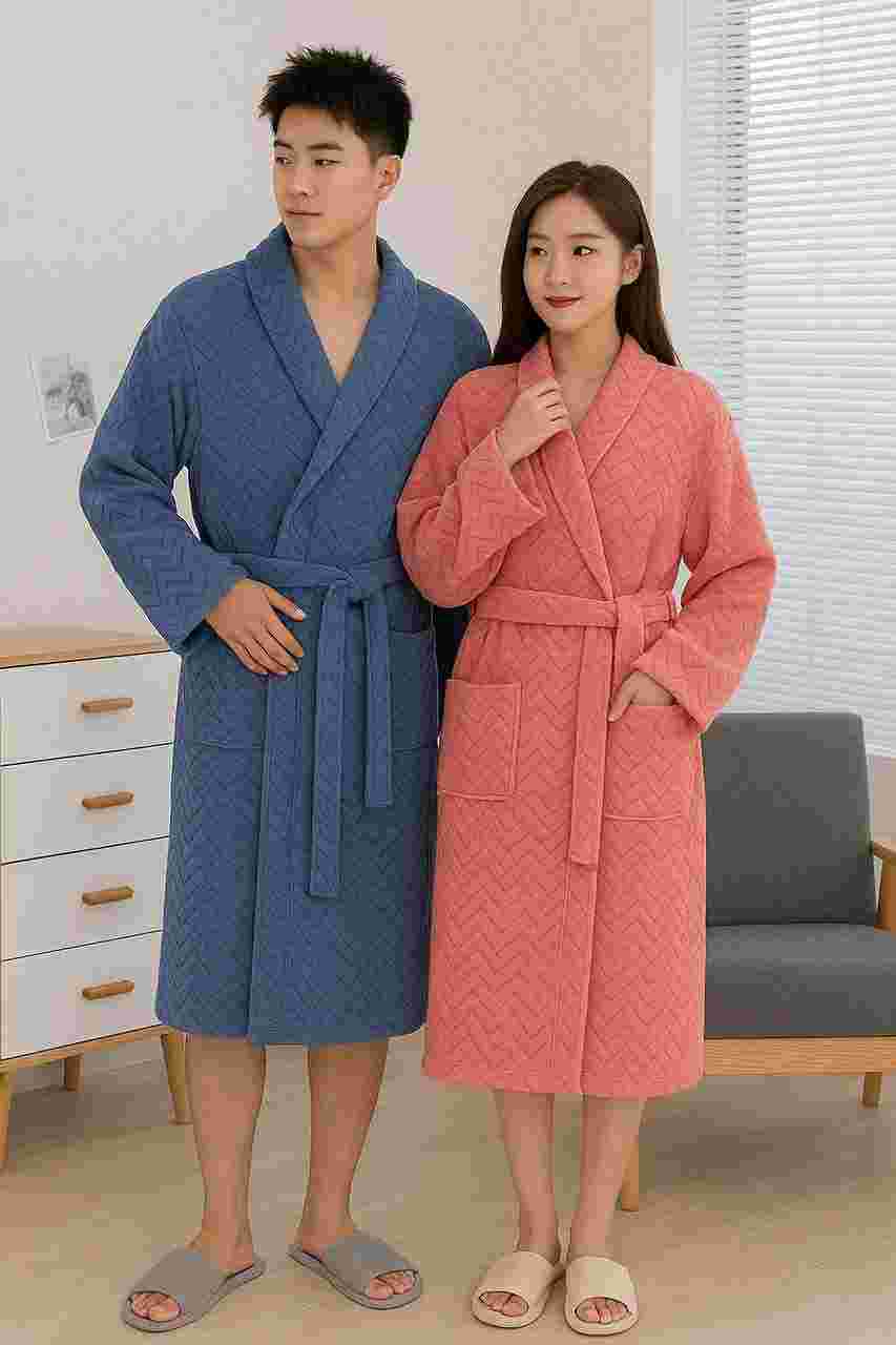 قیمت خرید عمده حوله تن پوش بزرگ سال سايز بزرگ طرح زیگزاگ آسایش کامل و استایل مدرن