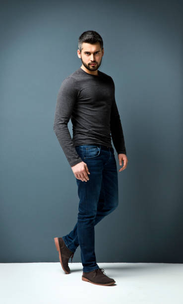 تصویر 3 از قیمت خرید شلوار جین سورمه ای مردانه عمده به صرفه و ارزان