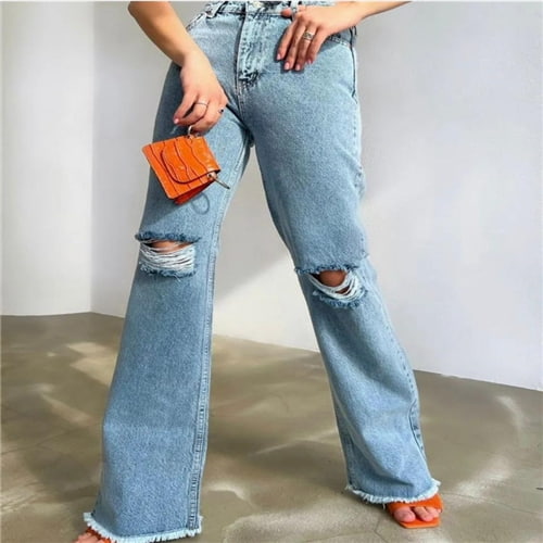 خرید و فروش شلوار جین زنانه پاره با شرایط فوق العاده