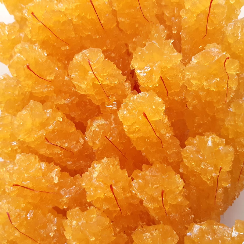 خرید نبات نی دار زعفرانی فله + بهترین قیمت