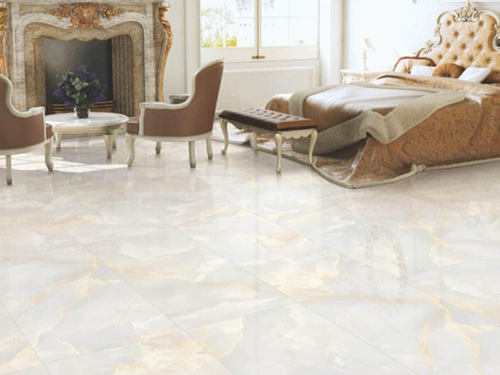 تصویر 3 از قیمت خرید سرامیک پرسلان کف سفید طلایی + فروش ویژه