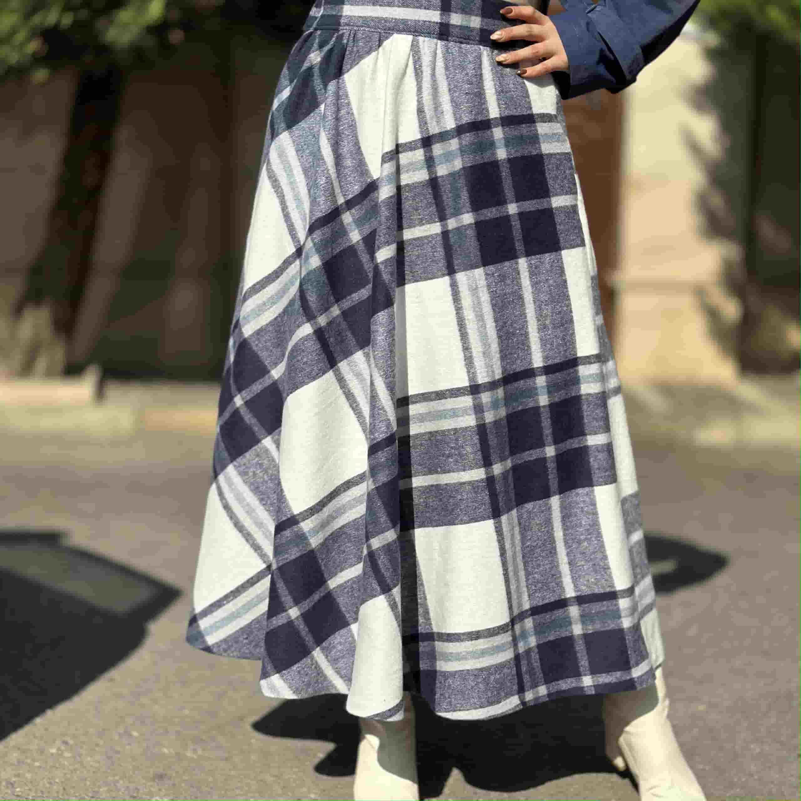 تصویر 3 از فروش عمده دامن کلوش پشمی