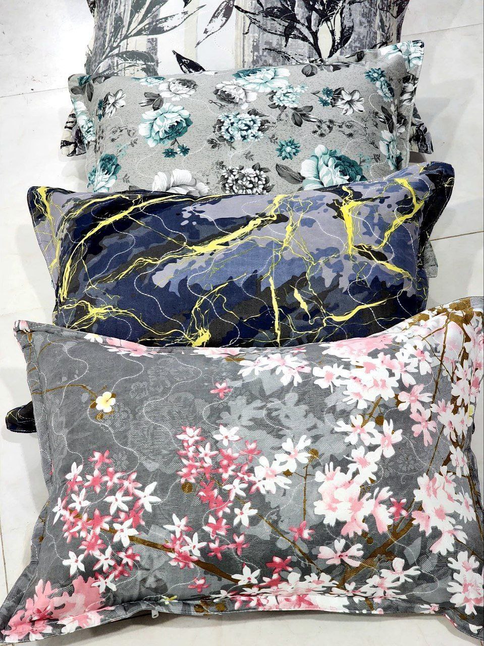 خرید ارزان و عمده به صرفه روبالشی نخی لبه‌دوز ۵۰ در ۷۰ سانتی‌ متر