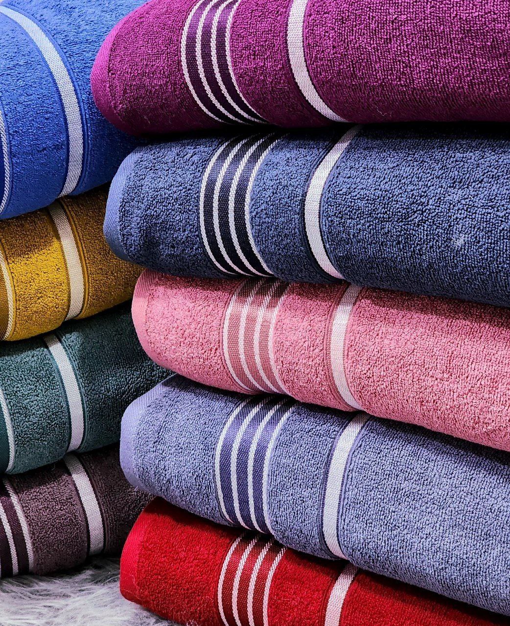 قیمت عمده و کف بازار + باکیفیت حوله حمامی دو رو درجه یک