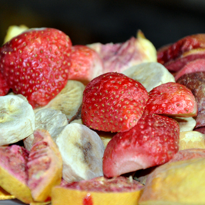 قیمت خرید میوه خشک پفکی مخلوط ۱۰۰ گرمی + فروش خرده و عمده