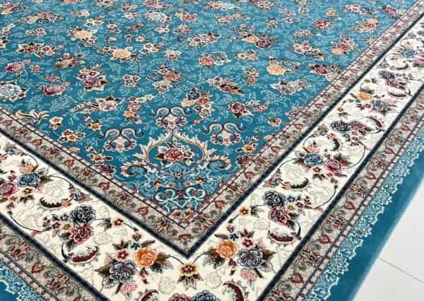 تصویر 3 از قیمت و خرید قالی فیروزه‌ ای + فروش ارزان