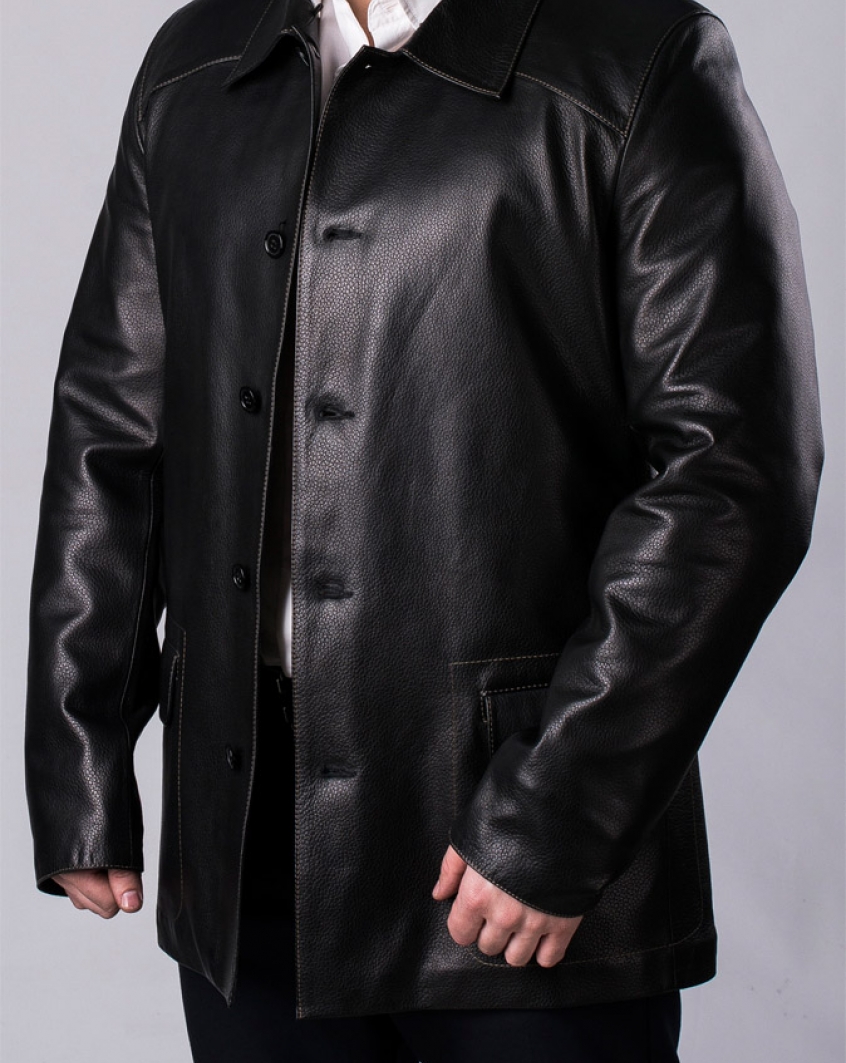 تصویر 4 از قیمت پالتو چرم مردانه با کیفیت ارزان + خرید عمده