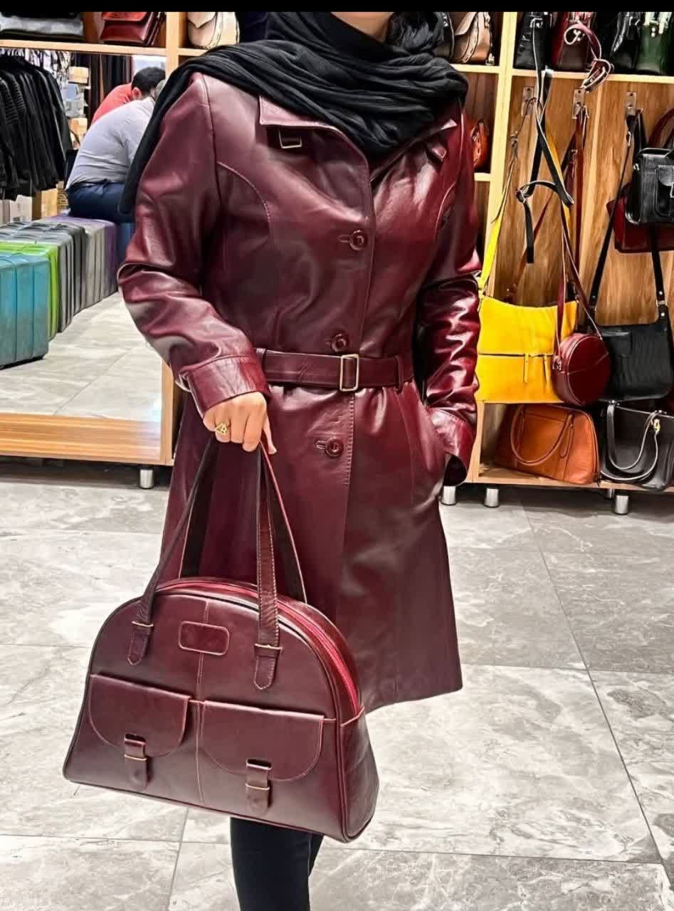 تصویر 4 از قیمت خرید پالتو چرم طبیعی زنانه با فروش عمده