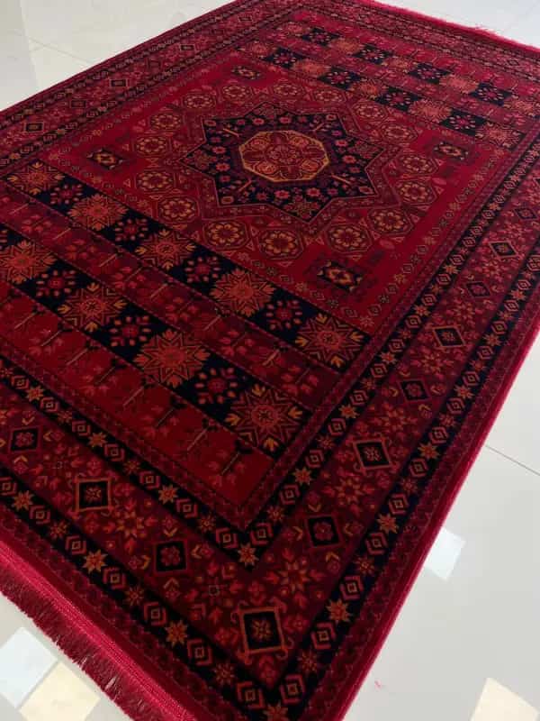 تصویر 2 از فروش قالی قدیمی قرمز  + قیمت خرید به صرفه