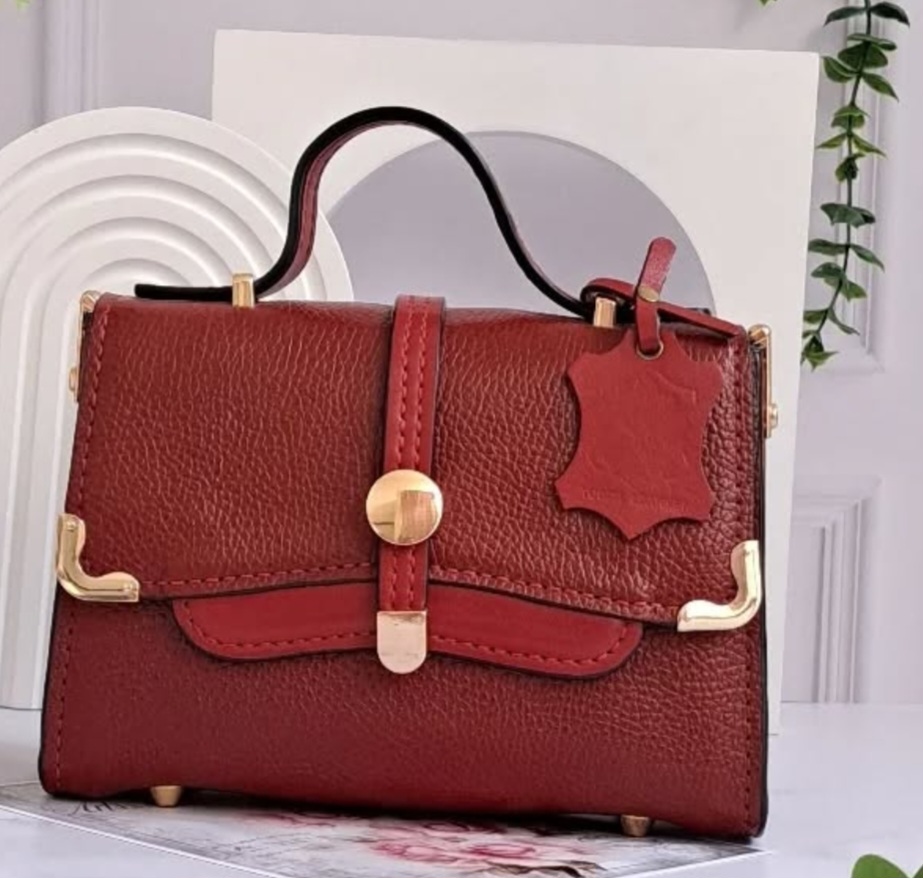 کیف دستی مجلسی چرم دست دوز + فروش عمده