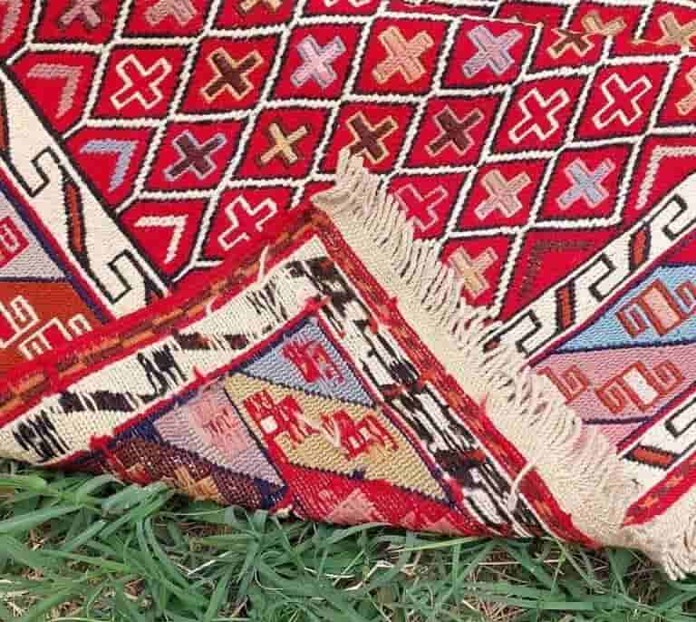 تصویر 4 از خرید و فروش گلیم دستباف سوزنی کرمانی با شرایط فوق العاده