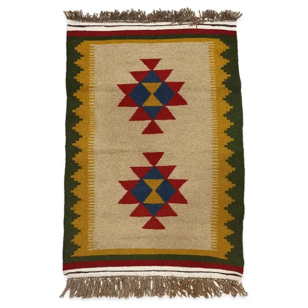 تصویر 2 از قیمت خرید گلیم پشمی دستبافت با نخ اعلا + فروش ویژه