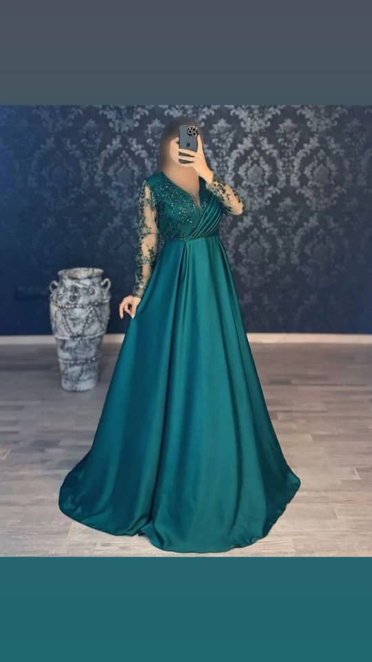 قیمت لباس مجلسی زنانه بلند و آستین کیپور