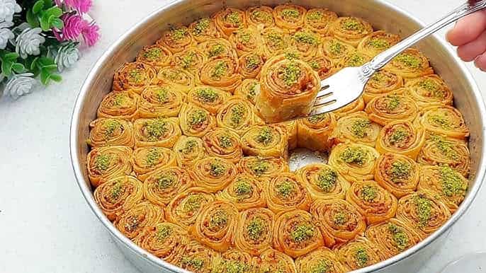 تصویر 2 از قیمت خرید باقلوا پیچی + فروش ویژه