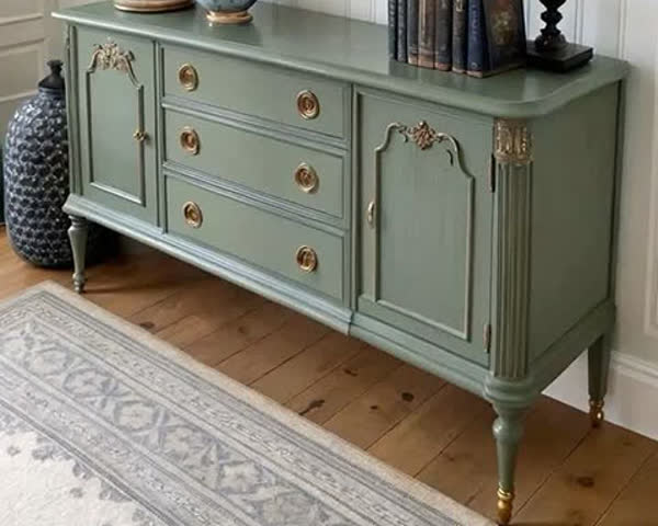 سفارش کنسول چوبی سبز جدید