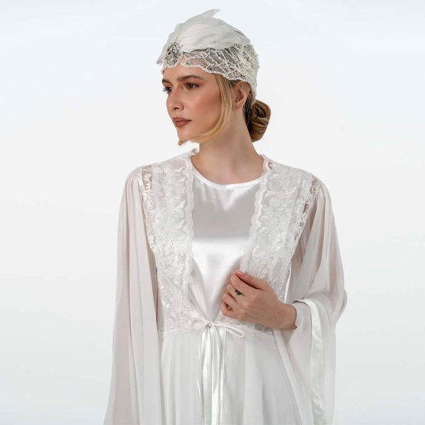 تصویر 1 از لباس خواب روبدو شامبر عروس