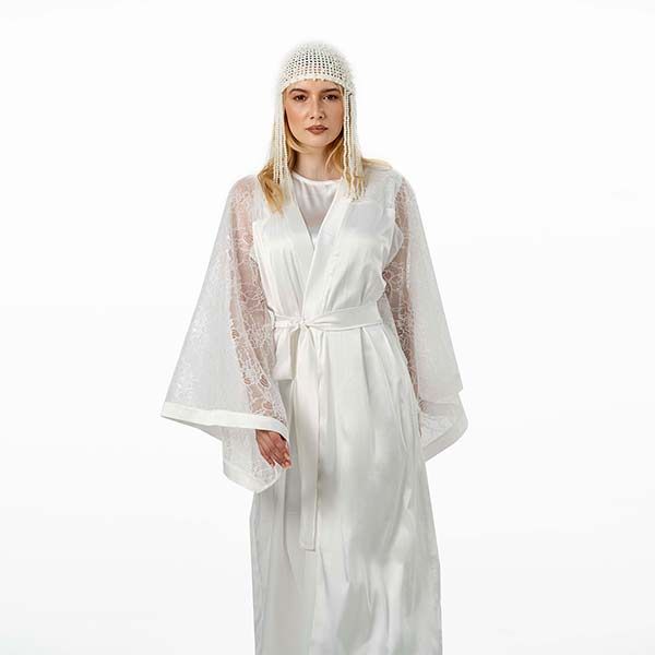 تصویر 2 از لباس خواب روبدو شامبر عروس