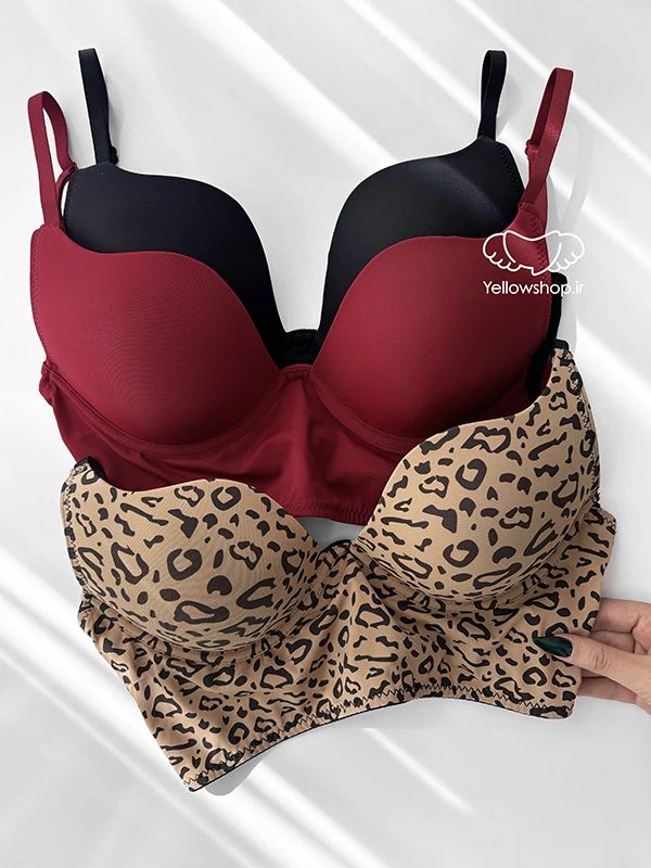 سوتین اسفنجی پایه بلند زنانه طرح پلانچ