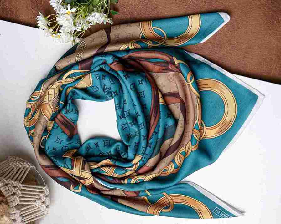 تصویر 2 از قیمت خرید روسری نخی سیا اسکارف + فروش ویژه