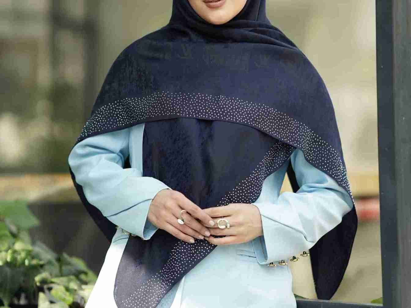 تصویر 4 از پخش عمده روسری ژاکارد نگین دار + قیمت کف بازار