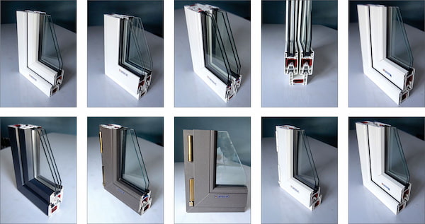 تصویر 1 از پروفیل یو پی وی سی پنجره برای ساختمان های مدرن