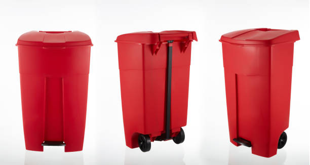 سطل پلاستیکی پدالی لوکس با طراحی مدرن و کاربری آسان