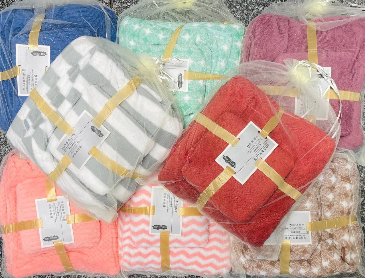 فروش عمده حوله ست دو تیکه دستی و استخری پولیشی