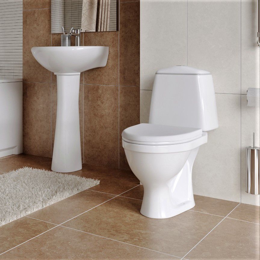 تصویر 5 از توالت فرنگی پایه دار با درب آرام بند ضد ضربه ویژه