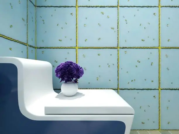 تصویر 1 از دیوار پوش چسبی ضد آب حمام با طرح زیبا و کاربردی