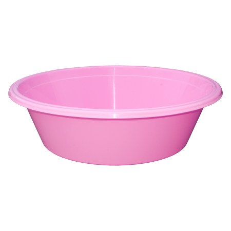 تصویر 1 از لگن پلاستیکی صورتی با طراحی ساده و کاربردی