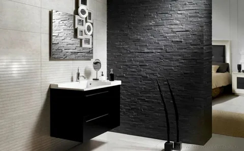 تصویر 1 از دیوار پوش چسبی طرح سنگ مناسب آشپز خانه