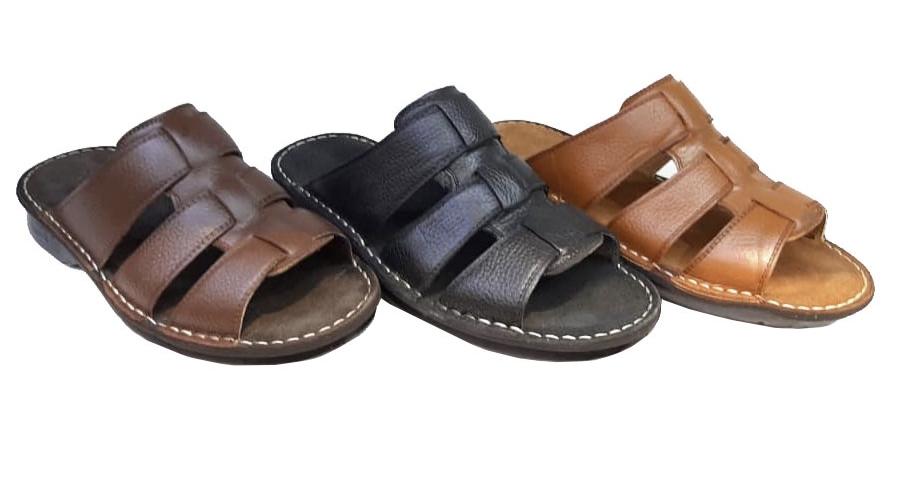 تصویر 4 از صندل مردانه چرمی با دوخت ظریف و استایل خاص تابستانی