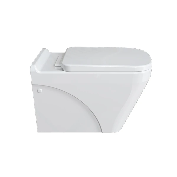 تصویر 1 از توالت فرنگی وال هنگ با درب آسانسور دار و سطح لعاب براق