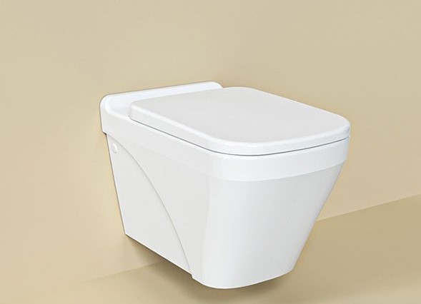 تصویر 2 از توالت فرنگی وال هنگ پایه ریم لس با قابلیت شستشوی کامل