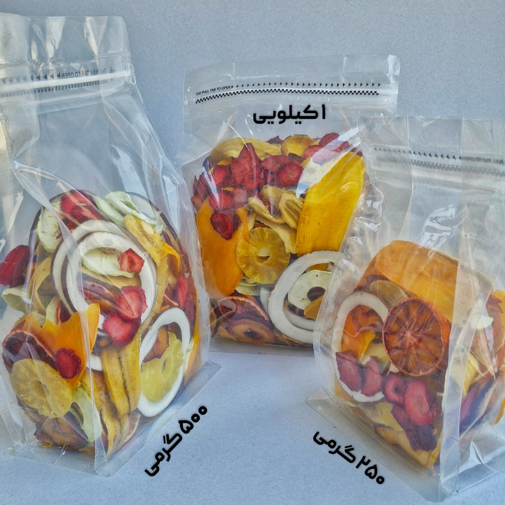 تصویر 1 از قیمت و خرید میوه مخلوط ترش پفکی میوه خشک پفکی مخلوط فریز درایر