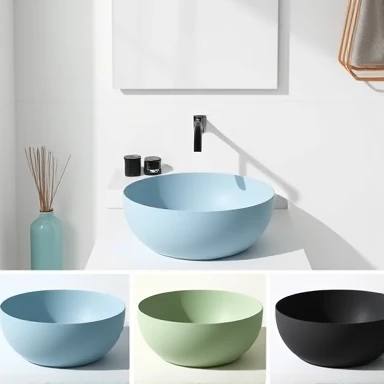 تصویر 3 از روشویی کابینتی مات و براق برای سرویس بهداشتی