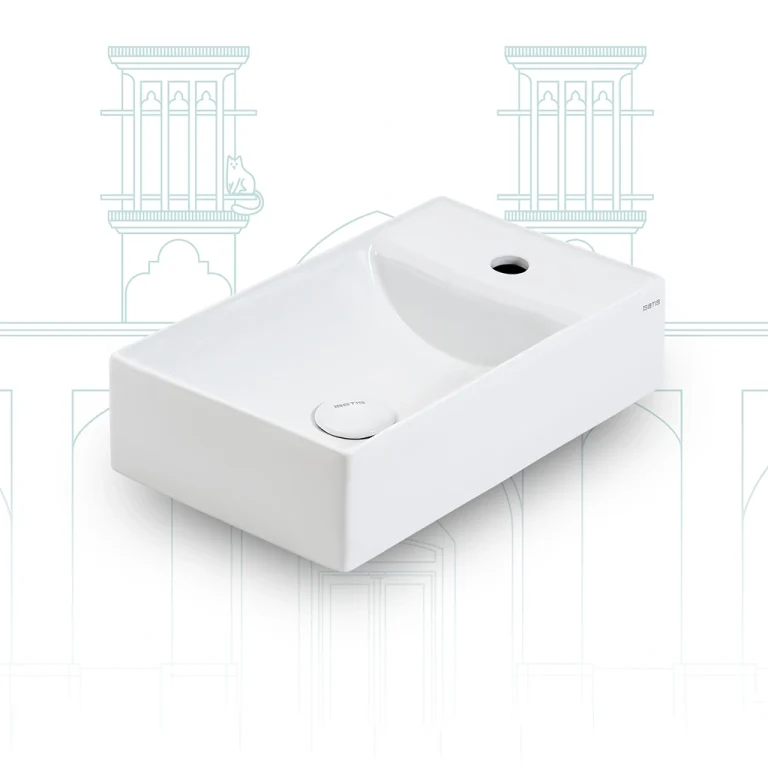 تصویر 2 از روشویی رو کابینتی مدل آزیل مناسب فضاهای بهداشتی