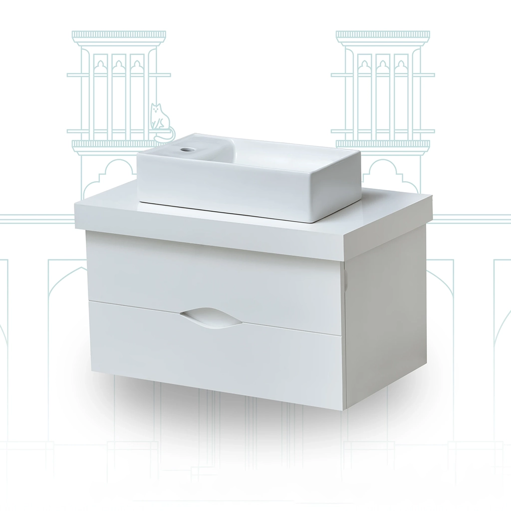 تصویر 1 از روشویی رو کابینتی مدل آزیل مناسب فضاهای بهداشتی