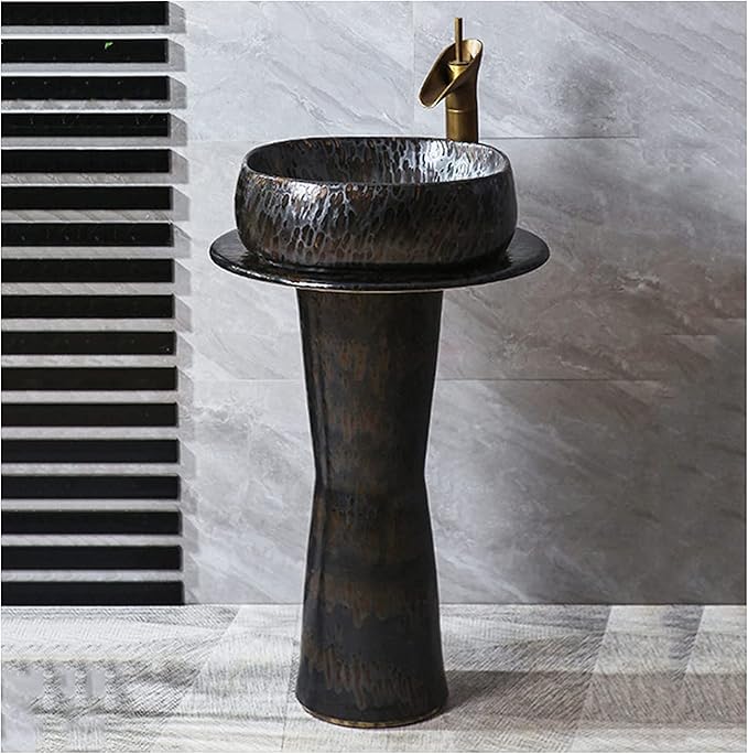 تصویر 1 از روشویی پایه دار در سبک کلاسیک مناسب بازسازی های سنتی