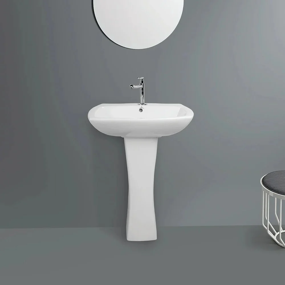 تصویر 5 از روشویی پایه دار سفید و لوکس عمده