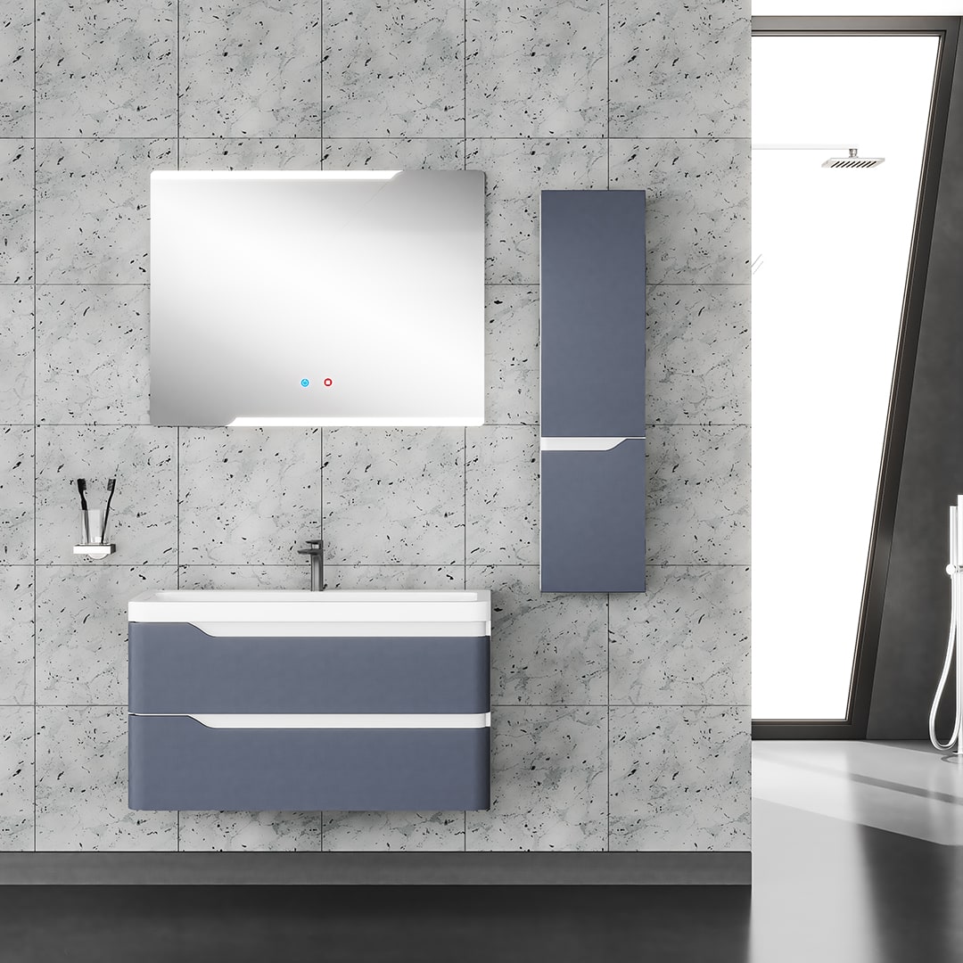 تصویر 5 از روشویی کابینتی شامل دو کشو عمیق با ریل ساچمه‌ ای