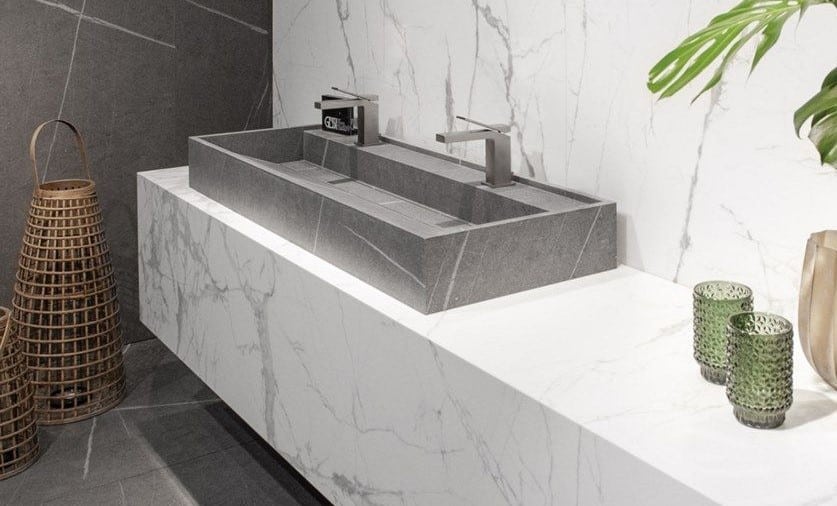 تصویر 5 از روشویی کابینتی بزرگ با صفحه رویی کورین سنگی