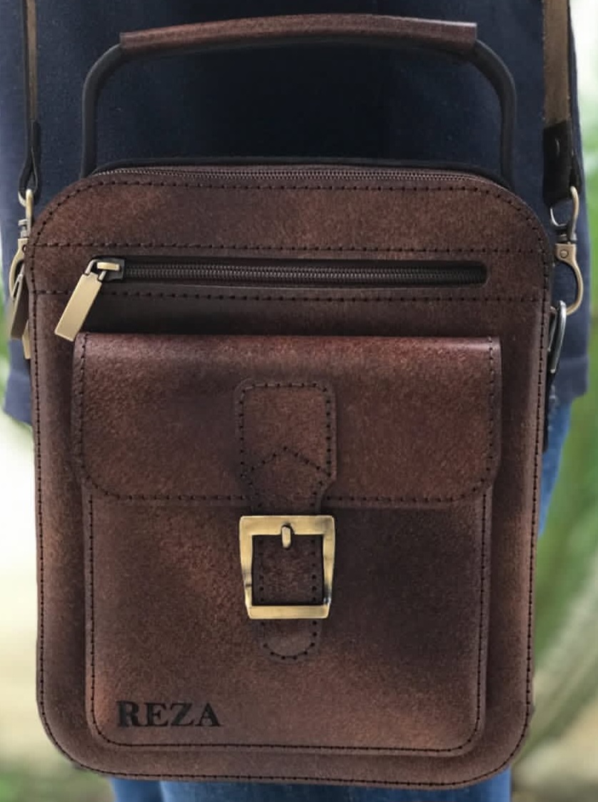 کیف دوشی چرم دستدوز با قیمت عمده