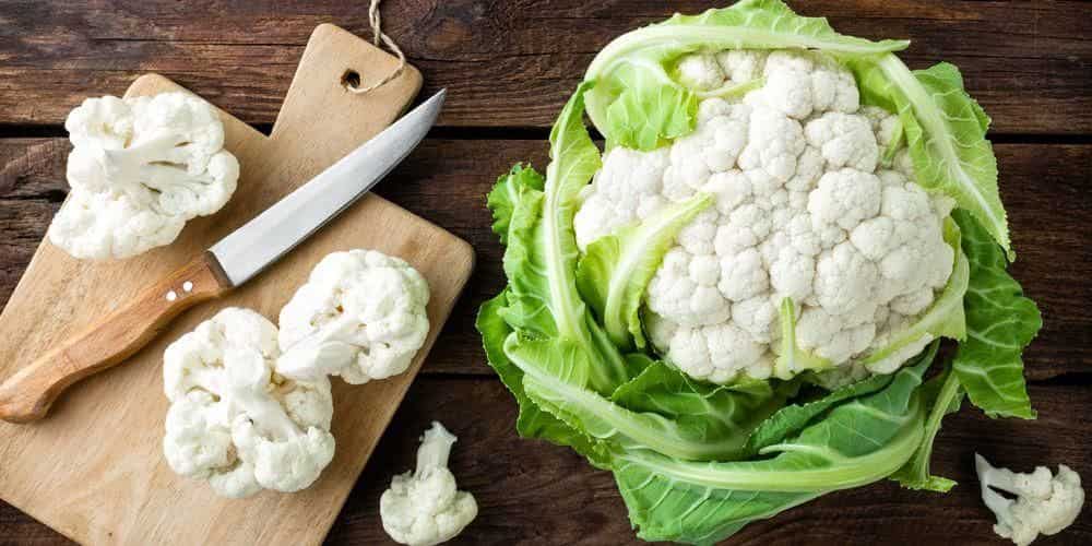 گل‌ کلم سفید شسته و بسته‌ بندی شده به صورت بهداشتی