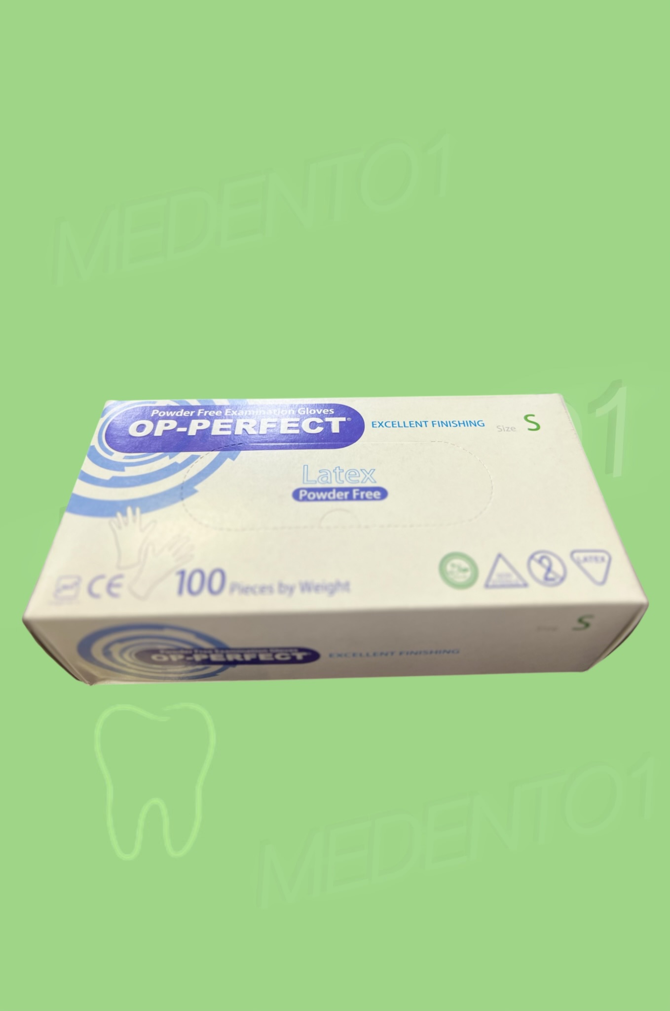 دستکش لاتکس بدون پودر دندانپزشکی قیمت عمده