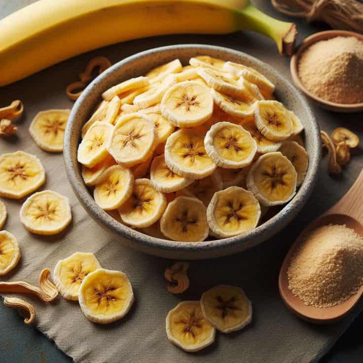 تصویر 2 از موز خشک طبیعی ترد و خوش‌ طعم قیمت مناسب + کیفیت عالی